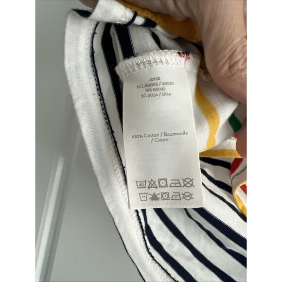 Boden Rainbow Stripes Ahead Of The Rest T Shirt Size 4 - Picture 5 of 5